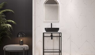 LAMIA COLOR GRAPHITE STR SATIN RECT 29X89 - 3