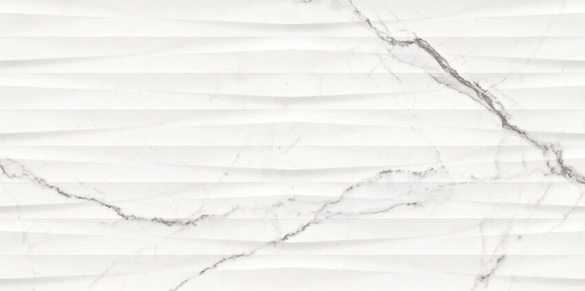 GINEVRA WHITE STRUCTURE GLOSSY RECT 29,8X59,8 G1