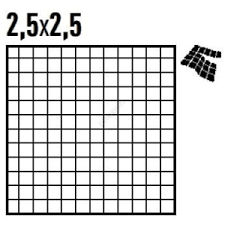 COLOR TWO GDM02142 RAL0858070 MOZAIKA MATOWA 2,5x2,5 - 2