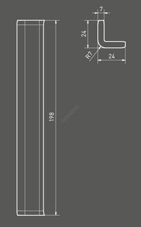 COLOR TWO GSEAP110 RAL 0607005 2,4x20 KSZTAŁTKA NAROŻNA ZEWNĘTRZNA - 2