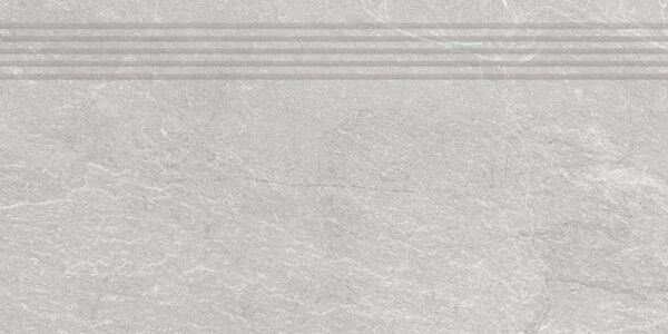 TIOGA TG 12 SZARY LAPPATO STOPNICA FREZOWANA 30x60