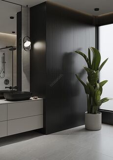 ALMERA COLOR GRAPHITE STR SATIN RECT 39,8X119,8 - 3