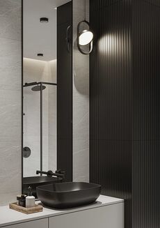 ALMERA COLOR GRAPHITE STR SATIN RECT 39,8X119,8 - 2