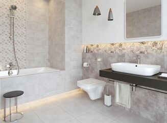 SNOWDROPS LIGHT GREY 42X42 G1 - 2