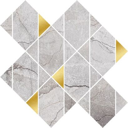 MOZAIKA STONE HILLS GREY MOSAIC GLOSSY 29,7X29,7