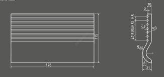 POOL GTVDA013 WHITE 20x11,5 KSZTAŁTKA PRZELEWOWA - 3