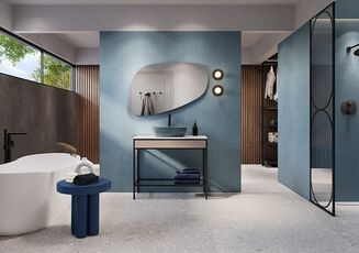 VIDAL BLUE SATIN RECT 29,8x59,8 - 5