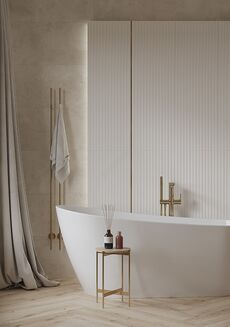 ALMERA COLOR WHITE STR SATIN RECT 39,8X119,8 - 3