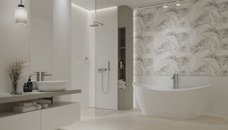 SOFTY LEAVES WHITE INSERTO SATIN 58X89 - 6