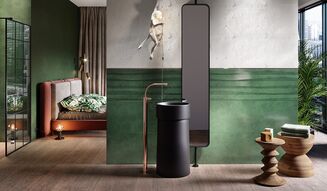 GREEN SHOW STRUCTURE SATIN 39,8X119,8 - 2