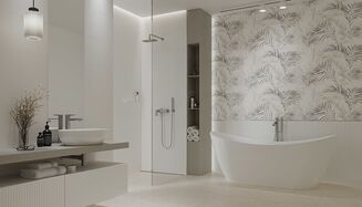 LAMIA COLOR WHITE STR SATIN RECT 29X89 - 2