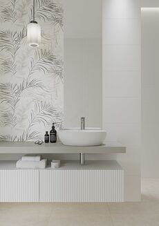 LAMIA COLOR WHITE STR SATIN RECT 29X89 - 3