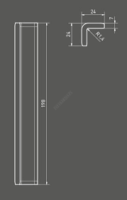 COLOR TWO GSIAP023 WHITE KSZTAŁTKA NAROŻNA WEWNĘTRZNA 2,4x20  - 2