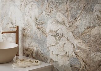 AIORA FLOWERS DECOR BEIGE MATT RECT 59,8X119,8 - 2