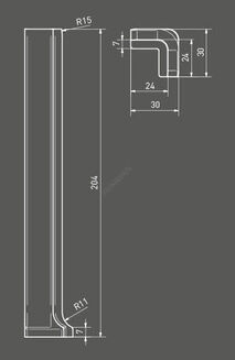 COLOR TWO GSERI003 RAL2408015 KSZTAŁTKA NAROŻNA ZEWNĘTRZNA COKOŁOWA 2,4x20 - 2