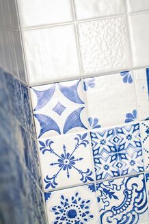 MAJOLIKA WARVE146 NIEBIESKA PATCHWORK 20x60 - 4