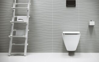 PS800 WHITE SATIN WAVE STRUCTURE 29,8x59,8 - 3