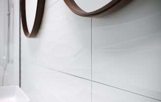 PS800 WHITE SATIN WAVE STRUCTURE 29,8x59,8 - 4