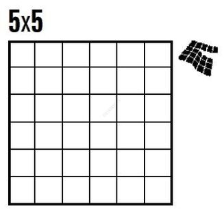 TAURUS COLOR TDM05019 BLACK MOZAIKA 5X5 - 2