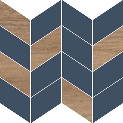 MOZAIKA LOVE YOU NAVY HALF MOSAIC SATIN 29X29