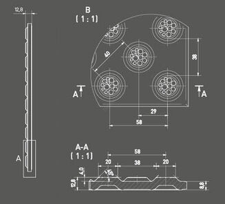 TAURUS COLOR TTS35010 30x30 KSZTAŁTKA STOP DLA NIEWIDOMYCH - 3