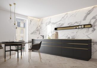 CALACATTA WHITE SATYNA 119,7x119,7x8 - 2