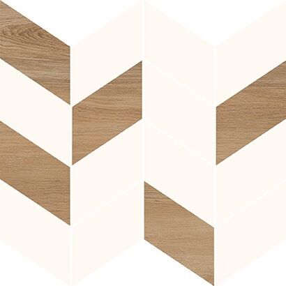 MOZAIKA LOVE YOU WHITE HALF MOSAIC SATIN 29X29 Promocja