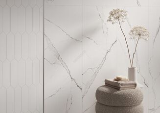 MOZAIKA ARROW WHITE MOSAIC SATIN 28x28 - 2