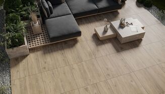 WOOD MOMENTS 2.0 LIGHT BROWN MATT RECT 59,3X59,3 G1 GRES TARASOWY - 7