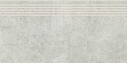 NEWSTONE LIGHT GREY STEPTREAD STOPNICA FREZOWANA 29,8x59,8 